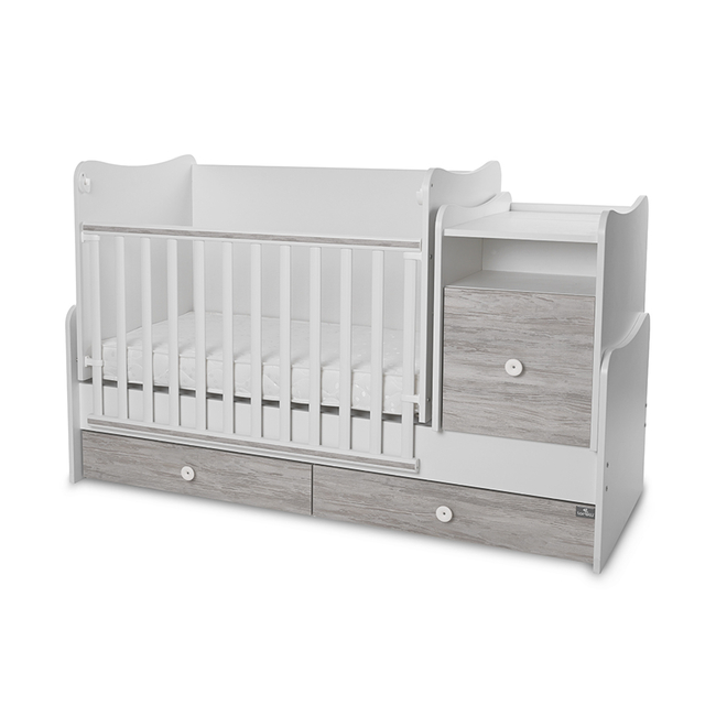 Lorelli BED TREND PLUS NEW 70/160 WHITE/ARTWOOD 10150590043P