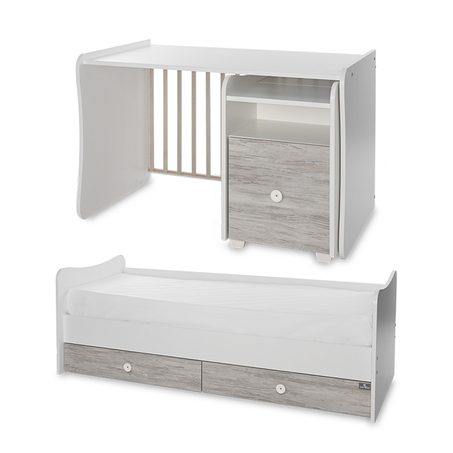 Lorelli BED TREND PLUS NEW 70/160 WHITE/ARTWOOD 10150590043P