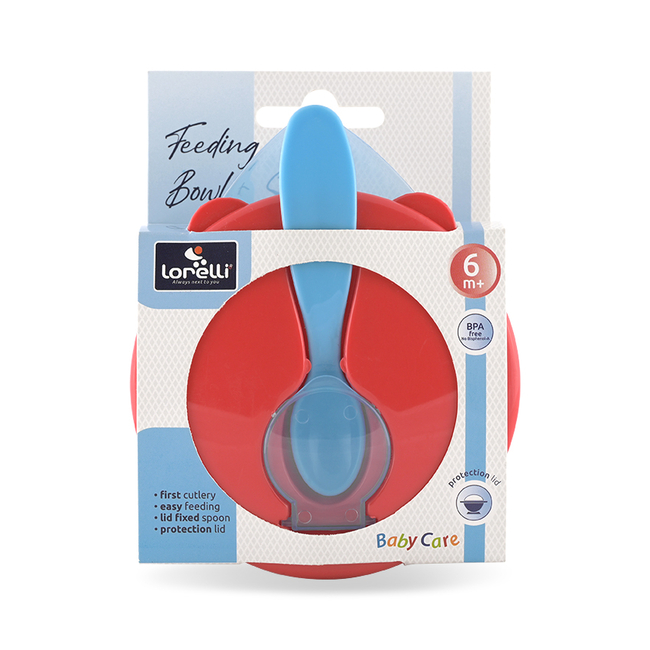 Lorelli FEEDING BOWL+SPOON BLUE 10230580001