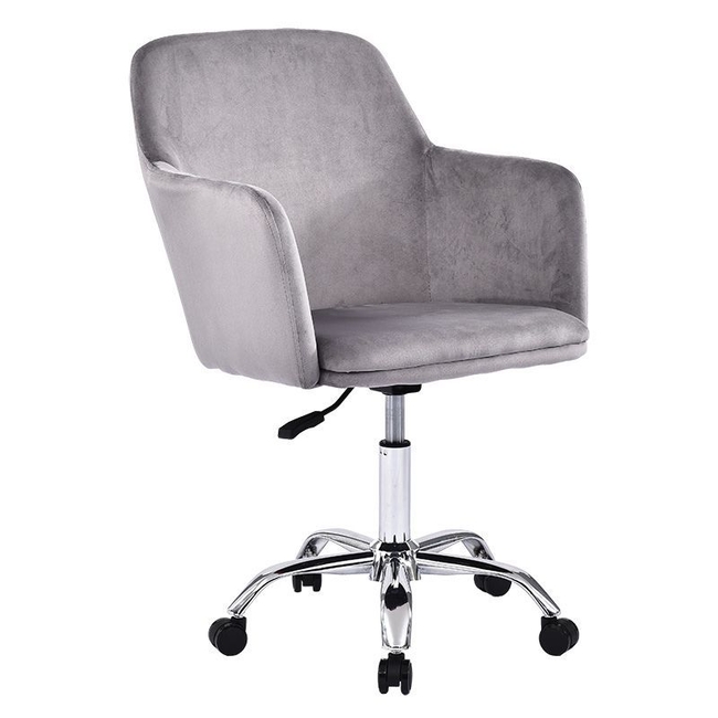 Office chair Xever pakoworld velvet gray