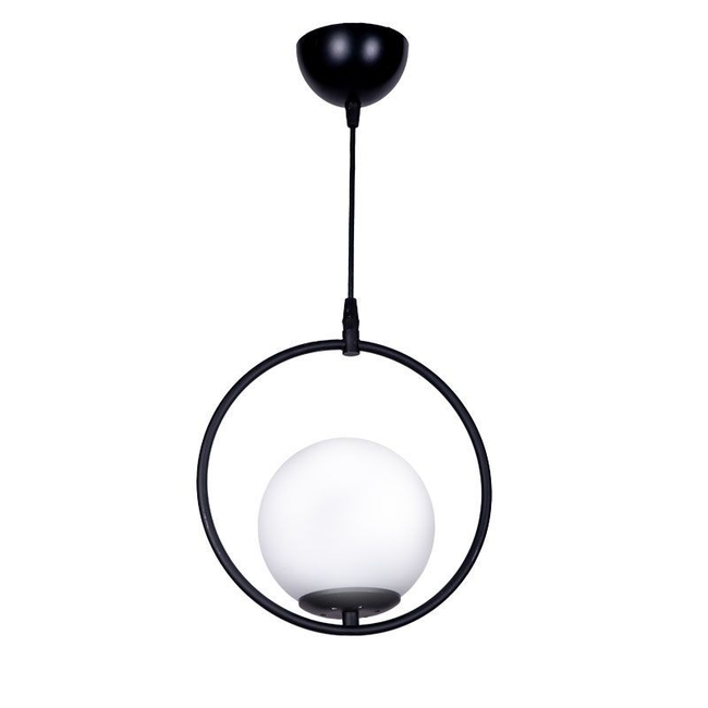 Single-light ceiling lamp Elias pakoworld E27 black-white Φ25x56cm