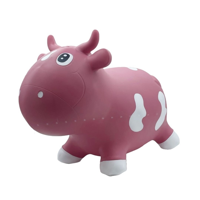 KidZZfarm Bella the cow Junior Χοροπηδηχτή Φουσκωτή Αγελάδα Hop Hop 40x20x30cm Σάπιο μήλο KMC150511