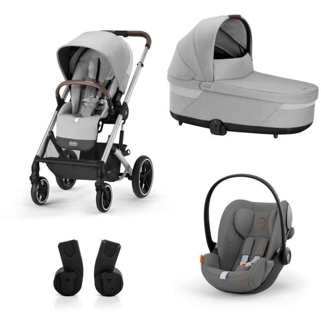 Cybex Balios S Lux Set 4 in 1 SLV Σύστημα Μεταφοράς με Κάθισμα Cloud G i-Size Lava Grey 70000499