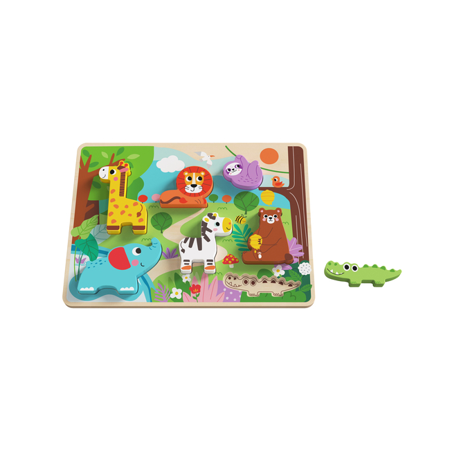 Tooky Toys Tooky Toy TH633 χοντρό παζλ - ζώο 8 τεμάχια 6972633372875