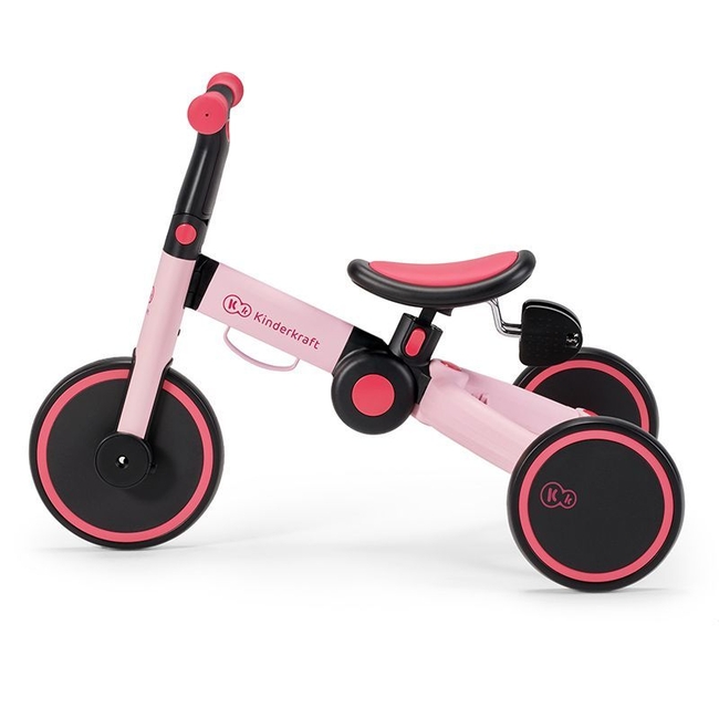 Kinderkraft 4TRIKE 3 in 1 Παιδικό Τρίκυκλο Ποδήλατο & Ισορροπίας 12+ μηνών Candy Pink KR4TRI00PNK0000