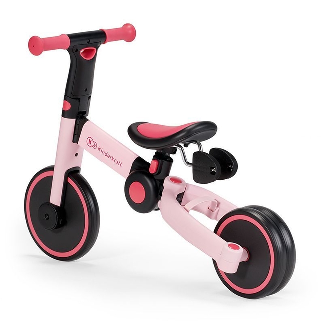 Kinderkraft 4TRIKE 3 in 1 Παιδικό Τρίκυκλο Ποδήλατο & Ισορροπίας 12+ μηνών Candy Pink KR4TRI00PNK0000