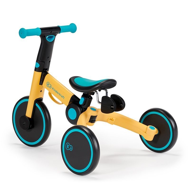 Kinderkraft 4TRIKE 3 in 1 Παιδικό Τρίκυκλο Ποδήλατο & Ισορροπίας 12+ μηνών Primrose Yellow KR4TRI00YEL0000