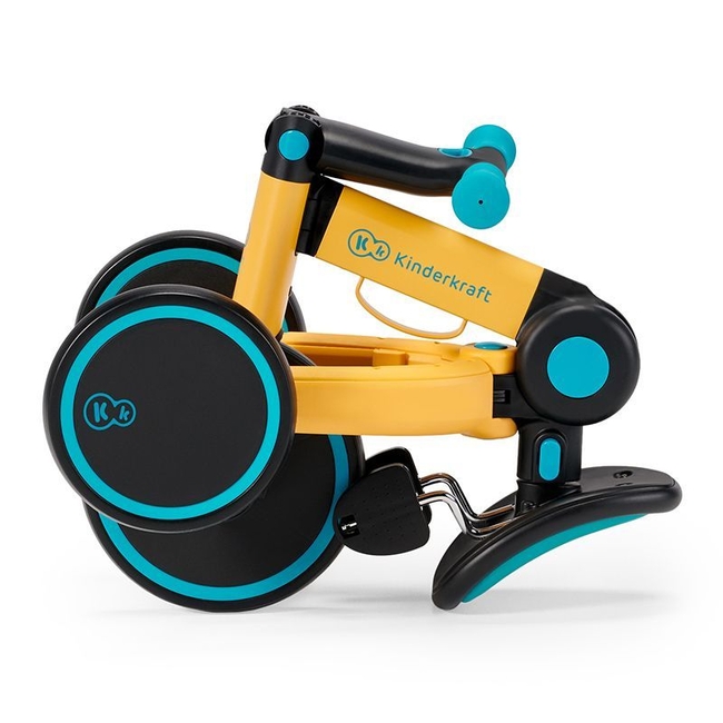 Kinderkraft 4TRIKE 3 in 1 Παιδικό Τρίκυκλο Ποδήλατο & Ισορροπίας 12+ μηνών Primrose Yellow KR4TRI00YEL0000