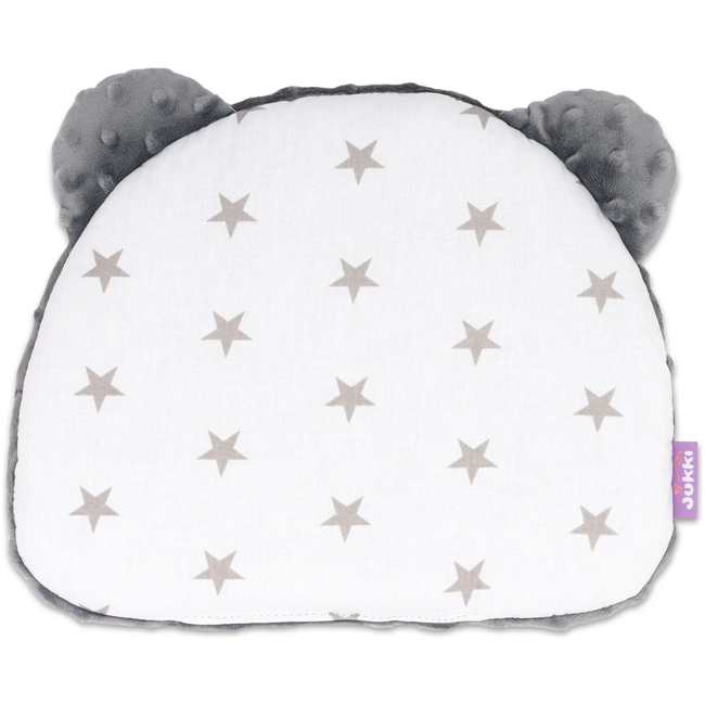 Jukki Baby Φωλιά Για Βρέφη 100x55 Σετ 5 τμχ Υφασμα Grey Stars & Grey Minky 5904506818723