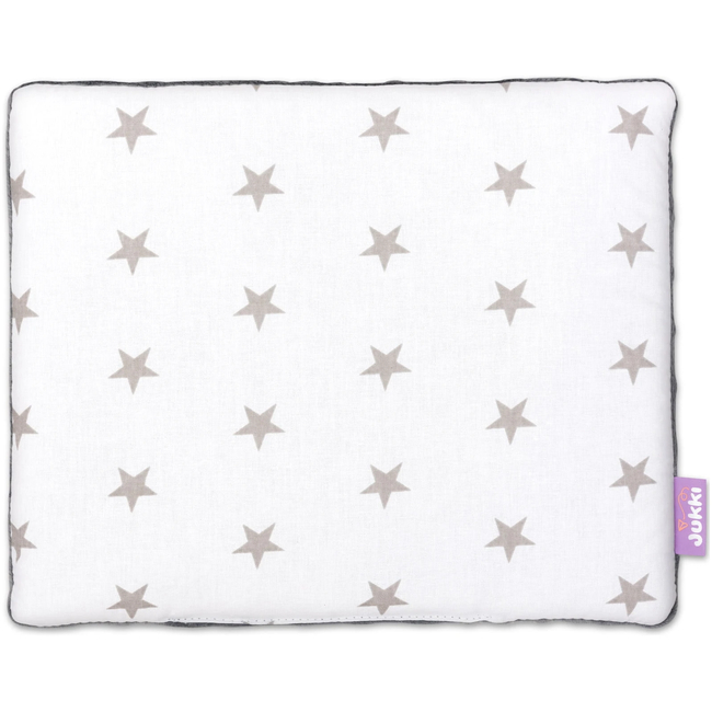 Jukki Baby Φωλιά Για Βρέφη 100x55 Σετ 5 τμχ Υφασμα Grey Stars & Grey Minky 5904506818723