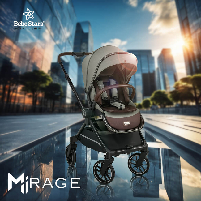 Bebe Stars Mirage 3 in 1 Πολυκαρότσι 0-22kg με Αξεσουάρ Olive 330-189