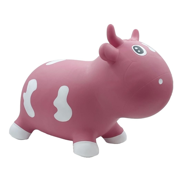 KidZZfarm Bella the cow Junior Χοροπηδηχτή Φουσκωτή Αγελάδα Hop Hop 40x20x30cm Σάπιο μήλο KMC150511