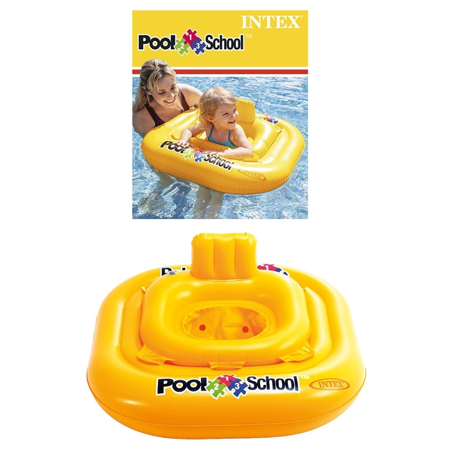 Intex Swimtrainer Φουσκωτό Παιδικό Σωσίβιο Κάθισμα 79x79cm 1-2 ετών 42-2668