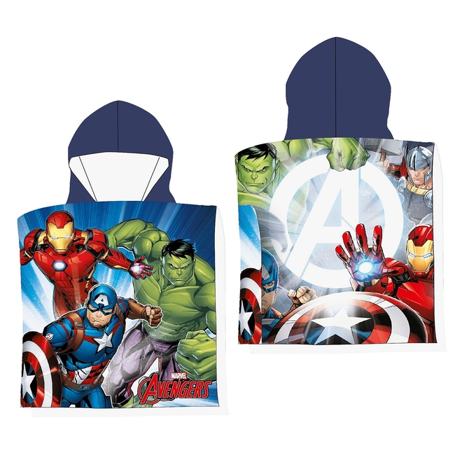 DISNEY SMALL AVENGERS PONCHO BEACH TOWEL 100x50cm 2+ years 42-3018