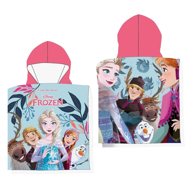 DISNEY SMALL FROZEN PONCHO BEACH TOWEL 100x50cm 2+ years 42-3020