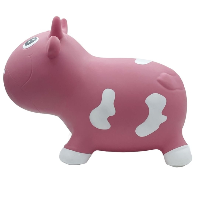 KidZZfarm Bella the cow Junior Χοροπηδηχτή Φουσκωτή Αγελάδα Hop Hop 40x20x30cm Σάπιο μήλο KMC150511