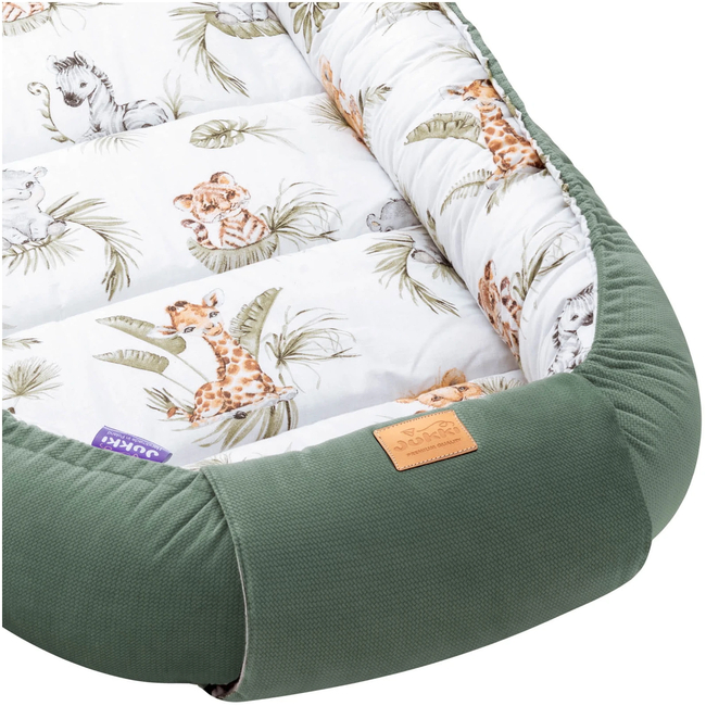 Jukki Baby Nest XXL For Babies 65x120 Savanna Fun Velvet