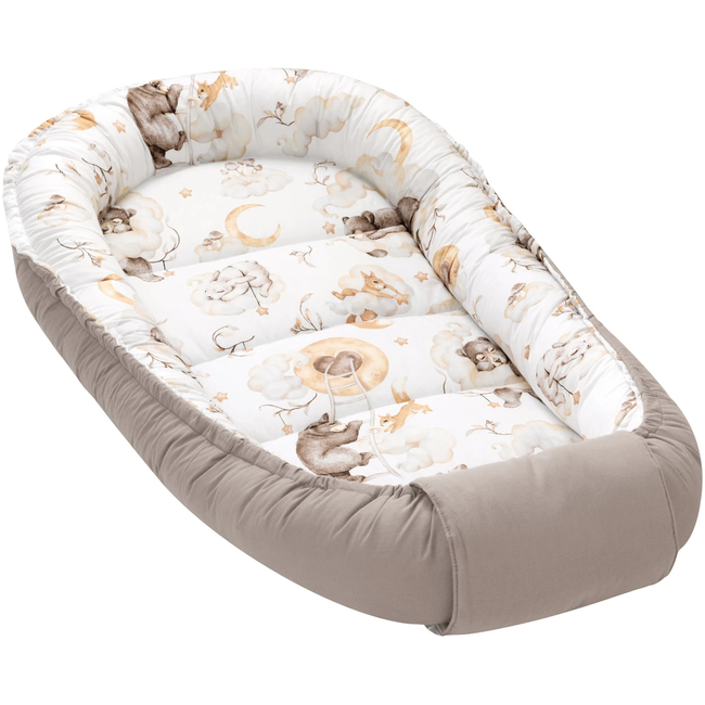 Jukki Baby Nest XXL For Babies 65x120 Sweet Teddy