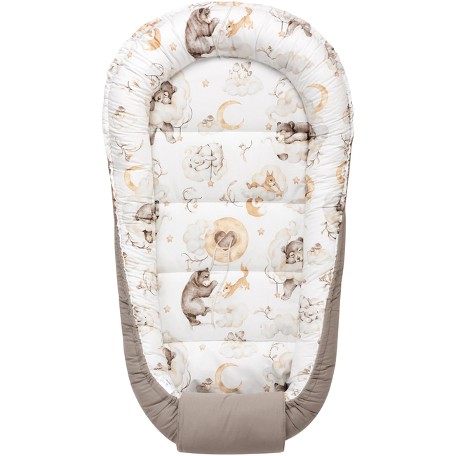 Jukki Baby Nest XXL For Babies 65x120 Sweet Teddy