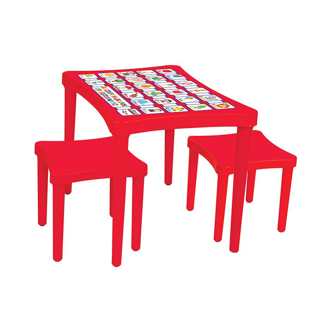 Pilsan Toys Pilsan 03493 Story table with two stools red 8693461034930