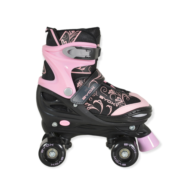 Byox Skates 2in1 Double Inline Quad Αυξομειούμενα Rollers Ροζ