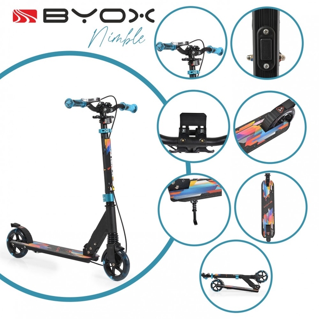 Byox Nimble Scooter Παιδικό  Πατίνι 8+ ετών Blue 3800146227739