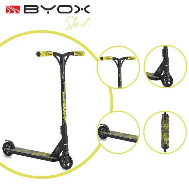 Byox Shock Πατίνι για Κόλπα 10+ ετών κίτρινο 3800146227258