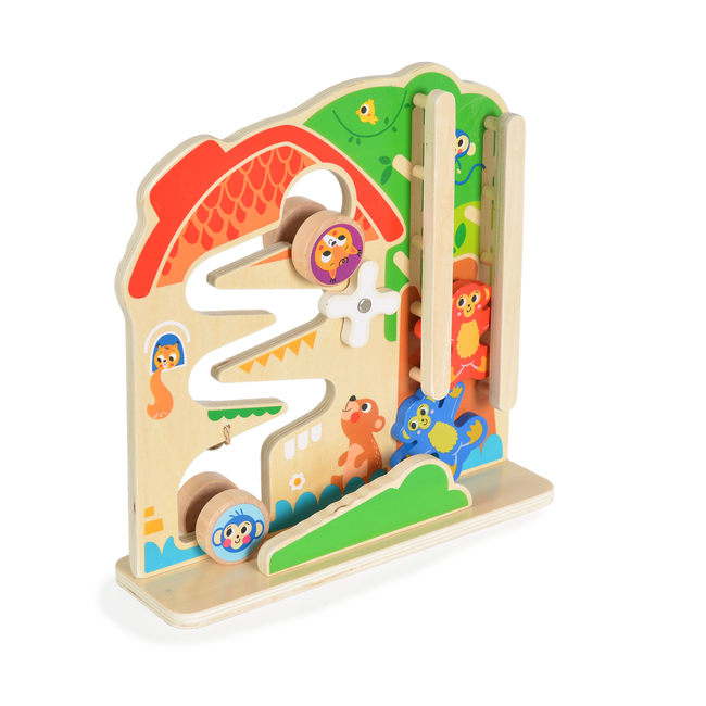 Tooky Toys 2 σε 1 Ξύλινος Πίνακας Δραστηριοτήτων 18+ Μηνών 6972633374749