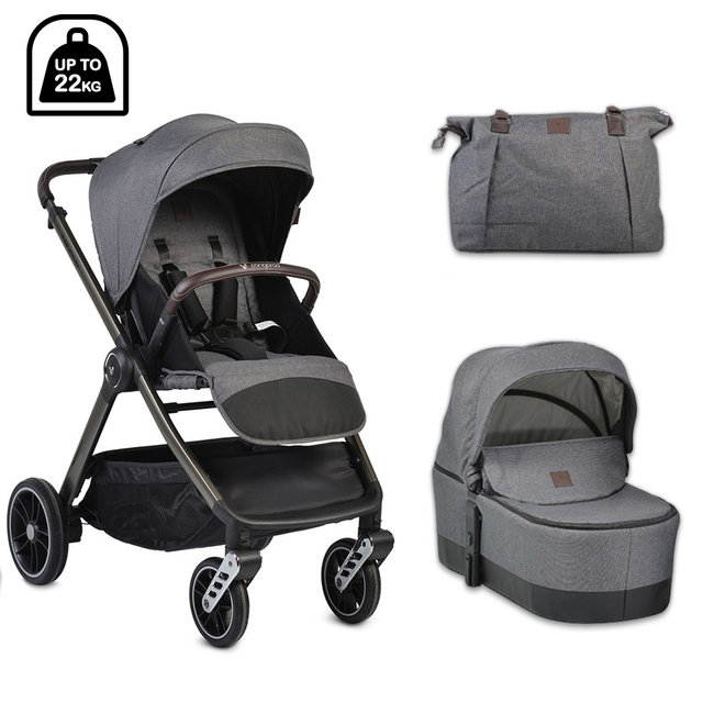 Cangaroo Baby stroller 2 in 1 Macan grey 3800146235314