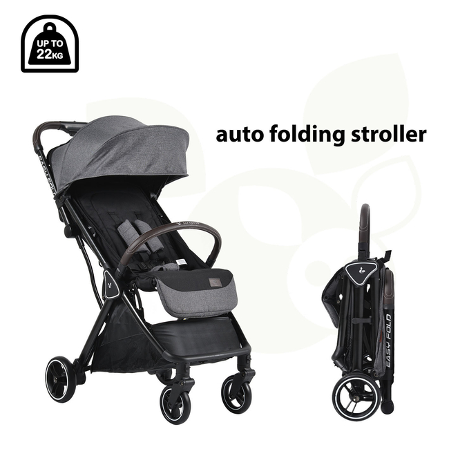 Cangaroo Baby Stroller Easy fold grey 3800146235703