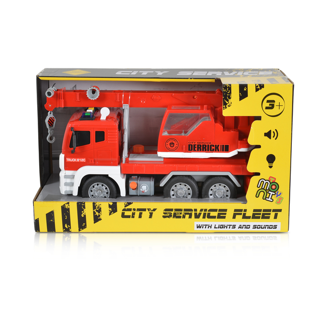 Moni 1:12 Crane truck red WY812C 3800146223861