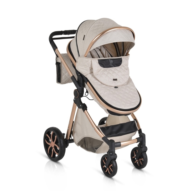 Cangaroo Alma 2 in 1 Aluminium Παιδικό Αναστρέψιμο Καρότσι 0+ μηνών Beige 3800146235451