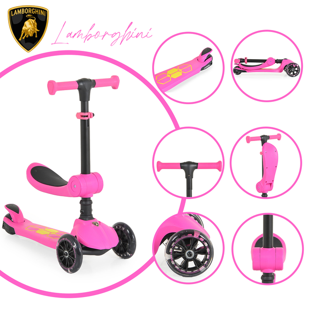 Byox Scooter Lamborghini 2in1 pink 3800146228552