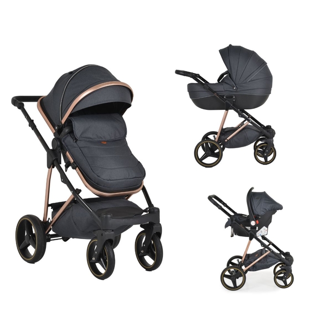 Moni Baby Stroller 3 in 1 Florence black 3800146235987