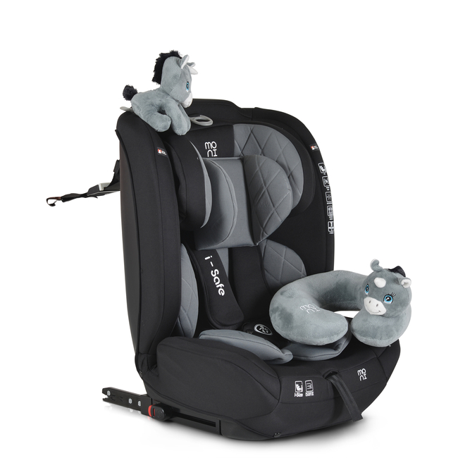 Moni Isafe i-Size 76-150cm Isofix Κάθισμα αυτοκινήτου grey 3801005151561