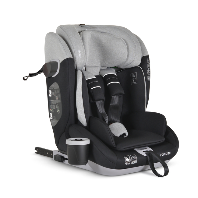 Cangaroo Baby car seat Force grey 76-150cm 3801005152346