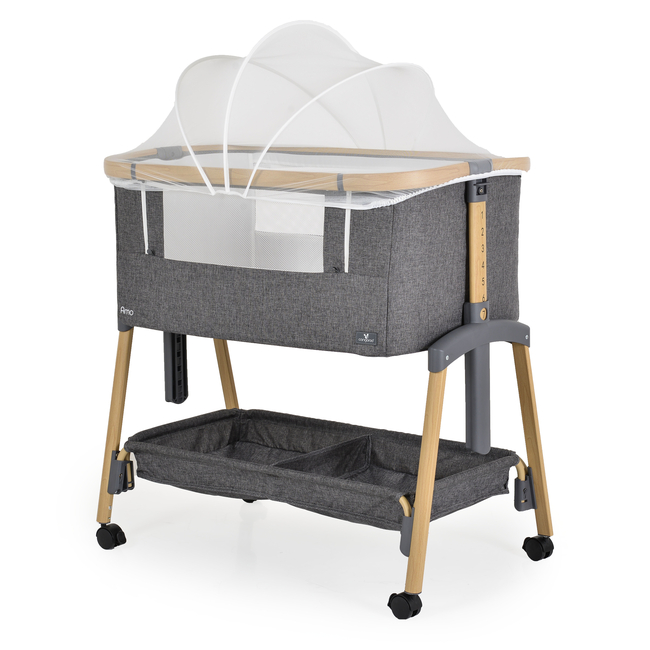 Cangaroo Baby crib Amo dark grey 3800146249908