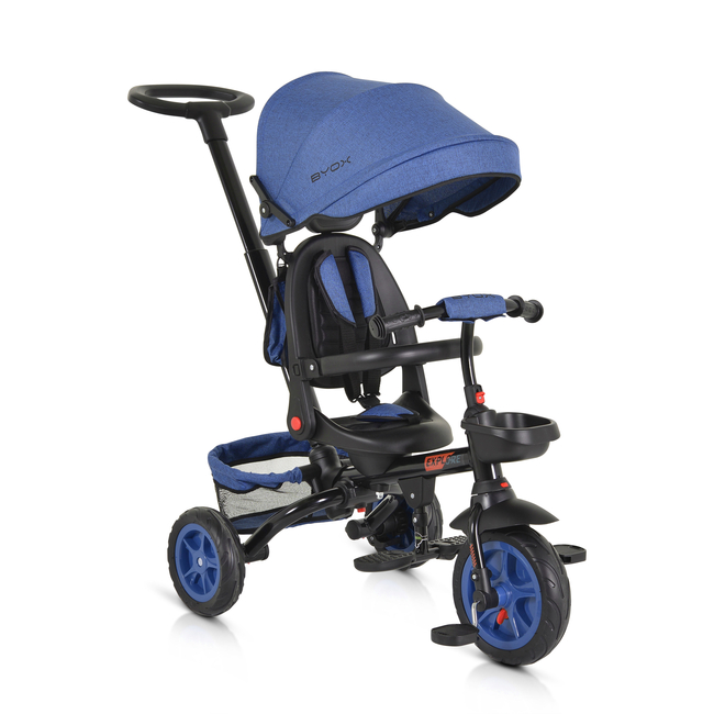 Byox Tricycle Explore with foldable handlebar dark blue 3800146231422