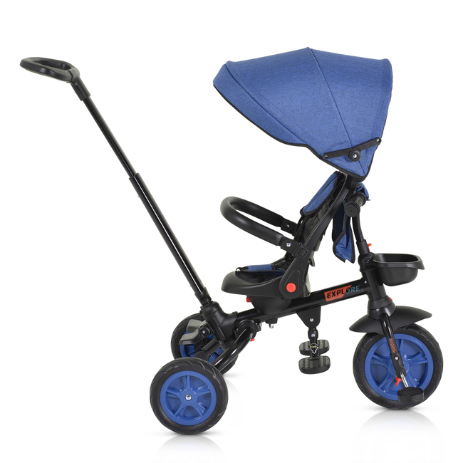 Byox Tricycle Explore with foldable handlebar dark blue 3800146231422