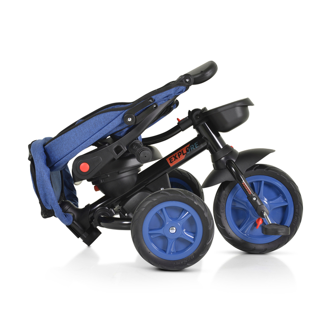 Byox Tricycle Explore with foldable handlebar dark blue 3800146231422