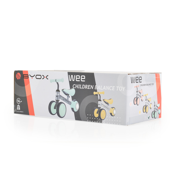 Byox Wee ποδήλατο ισορροπίας κίτρινο 3800146229092 (Δωρο Μπρος Πισω Φωτα Led)