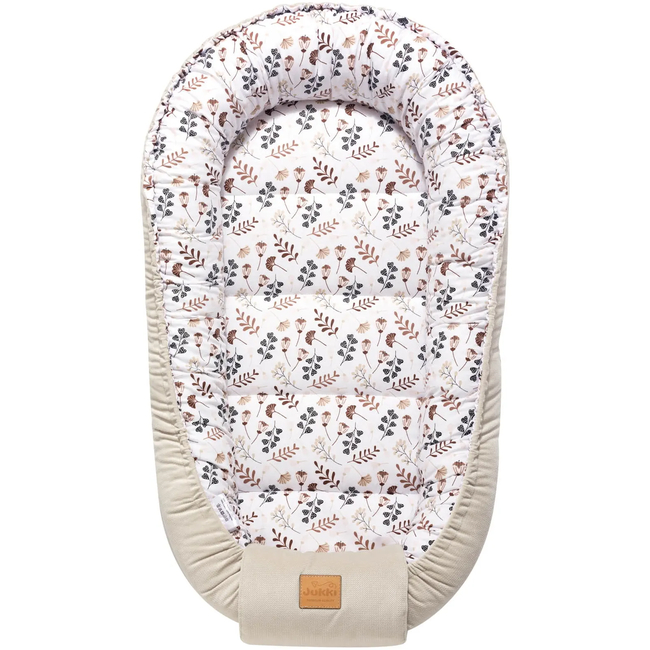 Jukki Baby Nest Cocoon Φωλιά Για Βρέφη 100x55 Διπλής Όψης Boho Garden Βελούδο 5904506814787