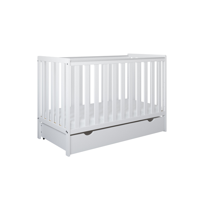 Baby Crib Bambi 2 in 1 60x120cm 3rd Levels White