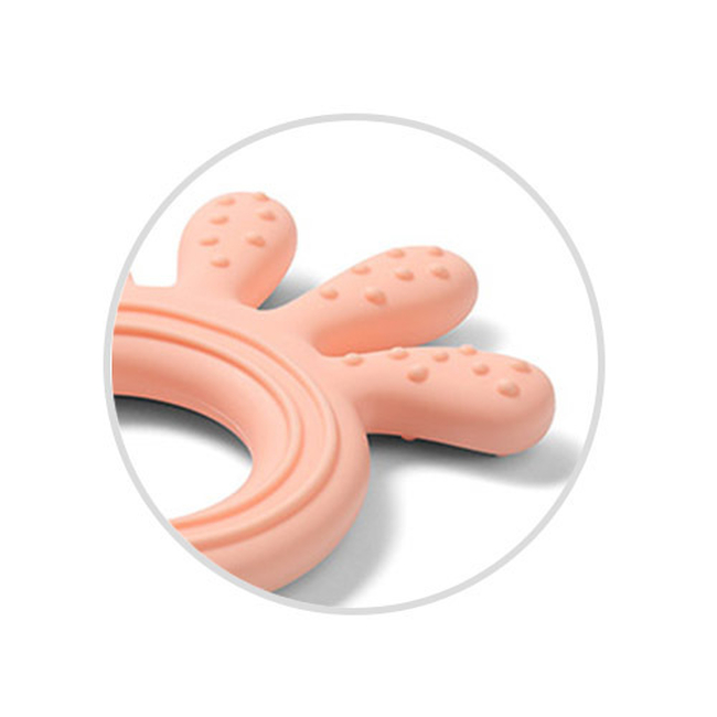 BabyOno 826/01 Silicone teether OCTOPUS PINK ONO-9007