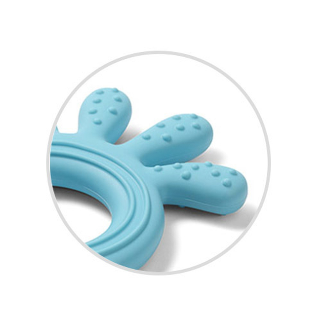 BabyOno 826/03 Silicone teether OCTOPUS BLUE ONO-9009