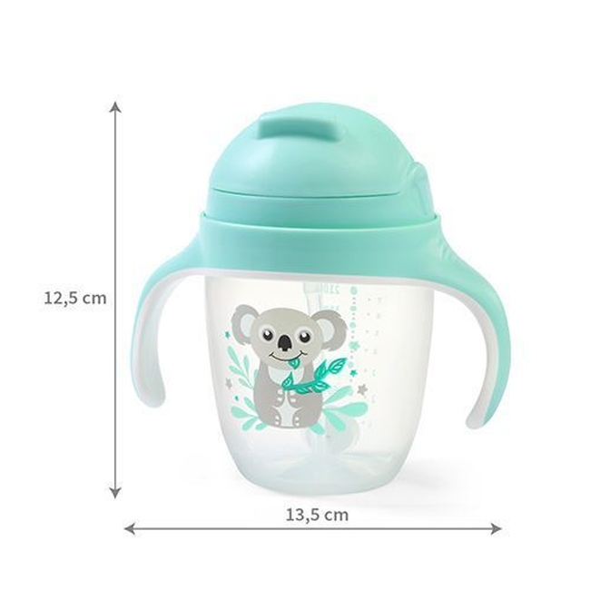 BabyOno 1464/03 Sippy cup with weighted straw MINT ONO-02215