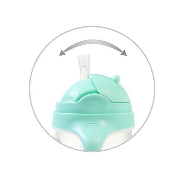 BabyOno 1464/03 Sippy cup with weighted straw MINT ONO-02215