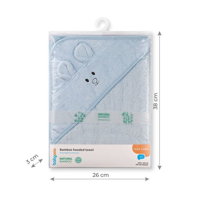 BabyOno 1553/02 BATH WEAR. BAMBOO 100 X 100 BLUE