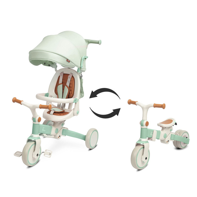 Caretero Faro 2 in 1 Reversible tricycle & balance bike Green