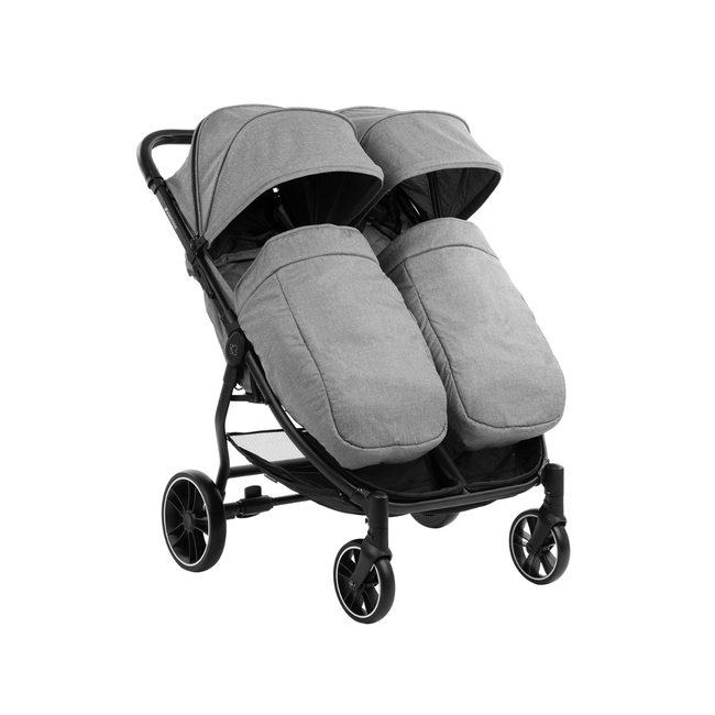 Kikka Boo Twin stroller Happy 2 Light Grey 2023 31001040011